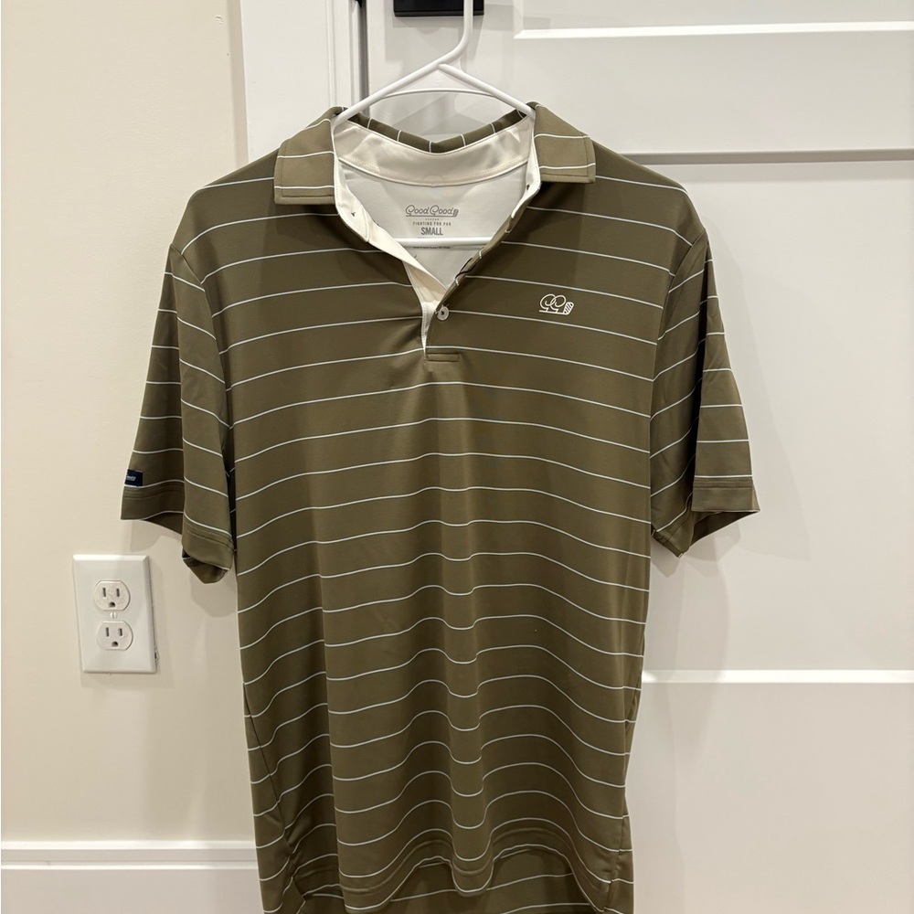 NWT Good Good Golf Stance Stripe Polo size small